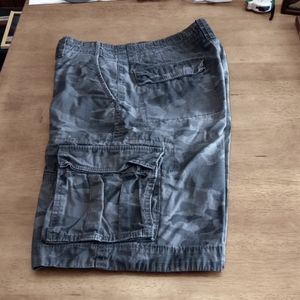 Gray camo shorts